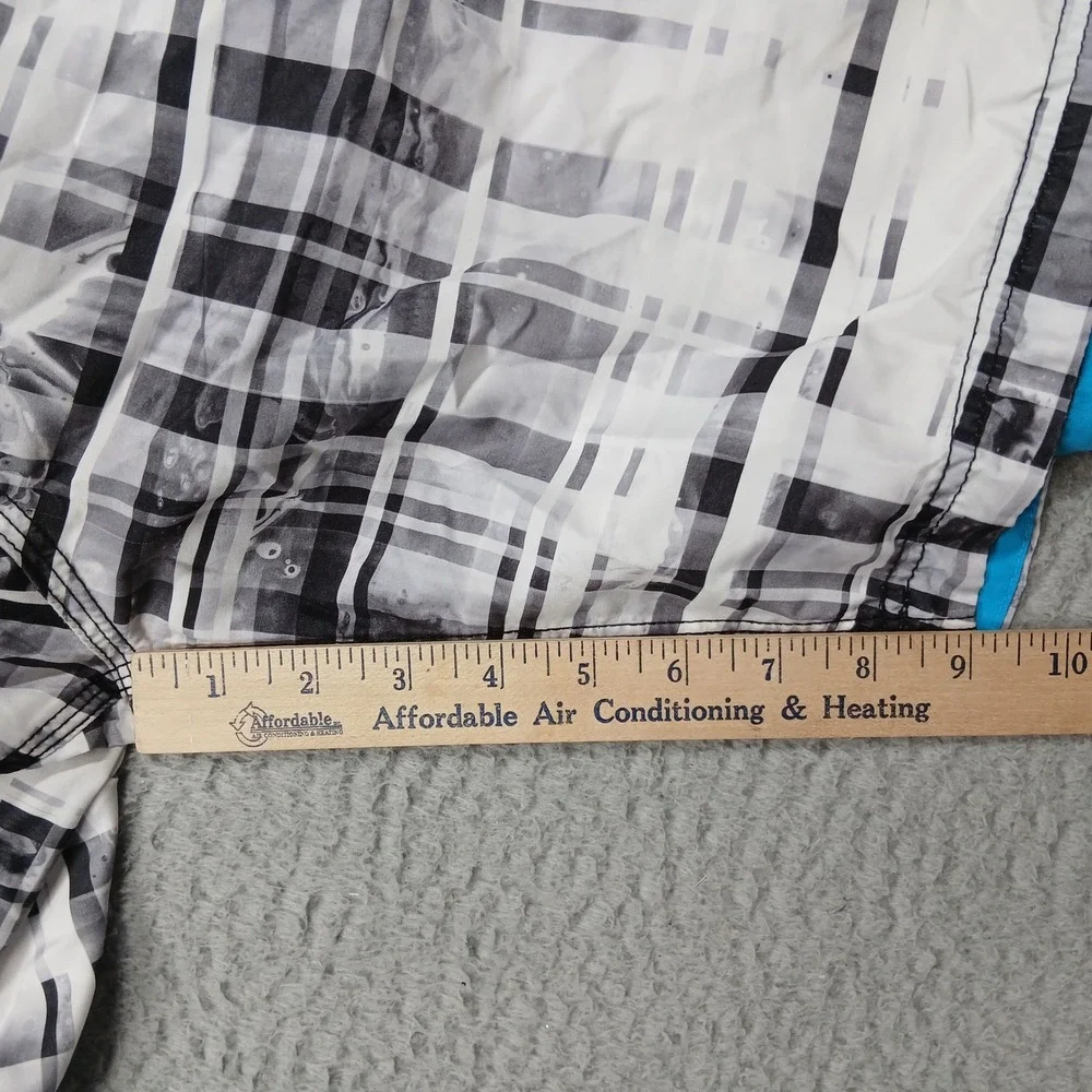 Speedo‎ Swim Trunks Men's XL Black White Plaid Board Shorts Lined